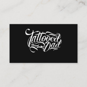 Tätowierte Vater-Vater-Papa-Tinte tätowiert Telefonnummerkarte