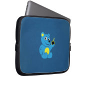 Tätowierter Cartoonschlechter Teddy-Bär Laptopschutzhülle (Vorne Rechts)