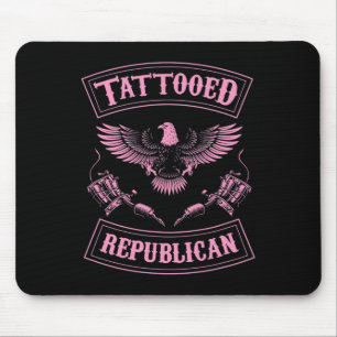 Tätowierter Republikaner Stolz Inked Konservativer Mousepad