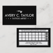 TÄTOWIERUNG 3dots Loyalitäts-Programm Treuekarte (Vorne/Hinten)