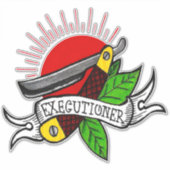 Tätowierung der Exekutionsleiter in der Schule Aufkleber (Vorderseite)