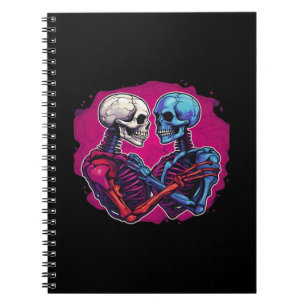 Tätowierung im Retro-Stil: Skeletthände halten Her Notizblock