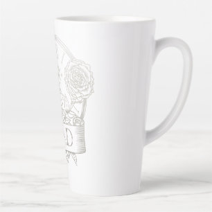 Tätowierung im Vintage-Stil, Dad-Kunstwerk  Milchtasse