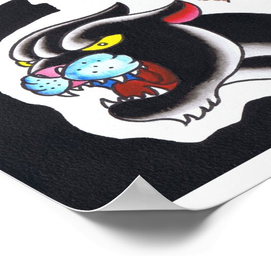 Tätowierung in der alten Schule durch Adam Caudill Poster (Ecke)