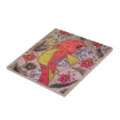 Tätowierung inspirierte Koi Fische Fliese (Seite)