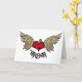 Tätowierung MAMA städtisches gekröntes Herz mit Karte (Gelbe Blume)