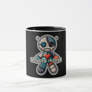 Tätowierung mit Skelett-Herz-Motiv für die wahre L Tasse