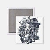 Tätowierung mit Vintagem Chicanstil Magnet (Vorderseite/Rückseite)