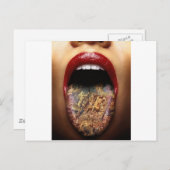 Tätowierung Postkarte (Vorne/Hinten)