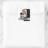 Tätowierung Quadratischer Aufkleber (Tasche)