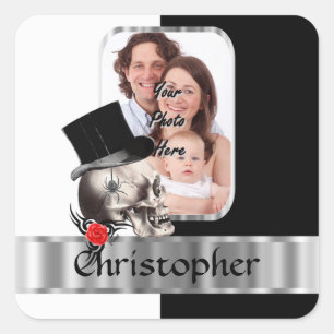 Tätowierung Quadratischer Aufkleber