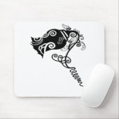 Tätowierung Schwarze Blume Mousepad (Mit Mouse)
