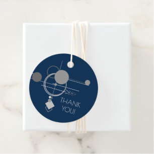 Tätowierungen Linienkunst Abstrakt Navyblau Dunk Geschenkanhänger