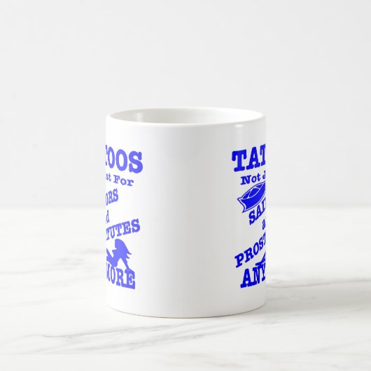 Tätowierungen nicht gerade für Seeleute u. Kaffeetasse (Mittel)