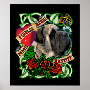 Tätowierungmastiff-Plakat Poster