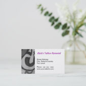 Tätowierungs-Abbau-Visitenkarte Visitenkarte (Stehend Vorderseite)