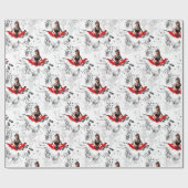 Tätowierungs-Button oben Geschenkpapier (Flach)