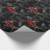 Tätowierungs-Button oben Geschenkpapier (Ecke)