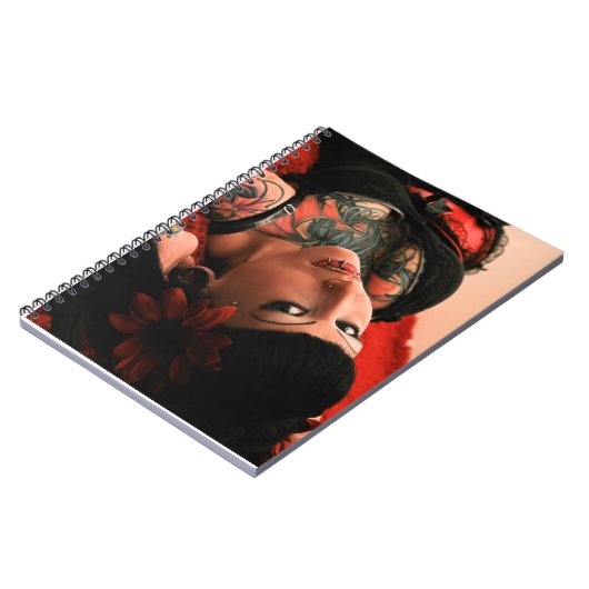 Tätowierungs-Button oben Notizblock (Linke Seite)