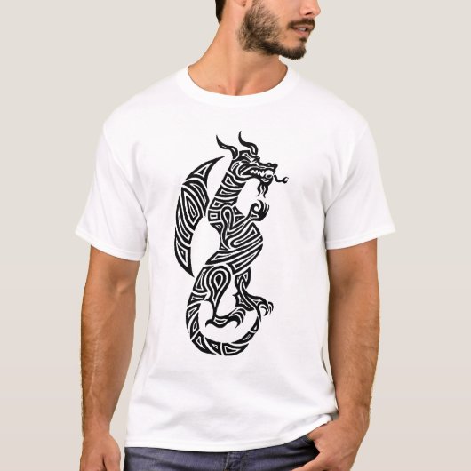 Tätowierungs-Drache T-Shirt (Vorderseite)