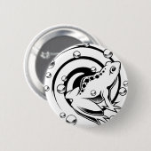 Tätowierungs-Frosch Button (Vorne & Hinten)