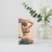 Tätowierungs-Geschäfts-Visitenkarte Visitenkarte (Stehend Vorderseite)