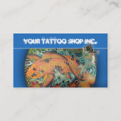 Tätowierungs-Geschäfts-Visitenkarten Visitenkarte (Rückseite)