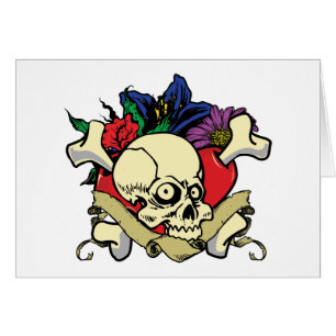 Tätowierungs-Herz-Schädel