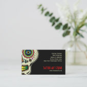 Tätowierungs-Kunst-Geschäfts-Visitenkarte Visitenkarte (Stehend Vorderseite)