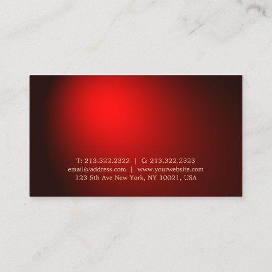 Tätowierungs-Kunst-Künstlerkreativer schwarzer Visitenkarte (Rückseite)