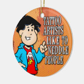 Tätowierungs-Künstler Keramikornament (Links)