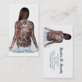 Tätowierungs-Künstler Visitenkarte (Vorne/Hinten)
