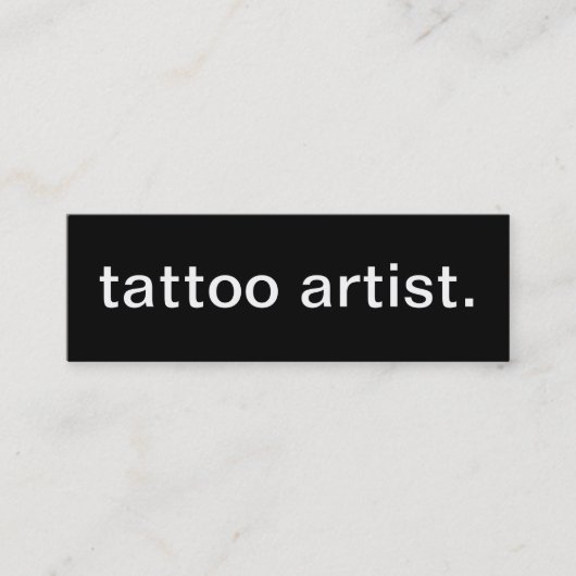 Tätowierungs-Künstler-Visitenkarte Mini Visitenkarte (Vorderseite)