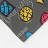 Tätowierungs-Liebepinup-Kunst Fleecedecke (Ecke)