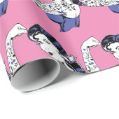 Tätowierungs-Mädchen-Arm herauf Thunder_Cove Geschenkpapier (Rolleneckpunkt)