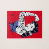 Tätowierungs-Mädchen-Arm herauf Thunder_Cove Puzzle (Horizontal)