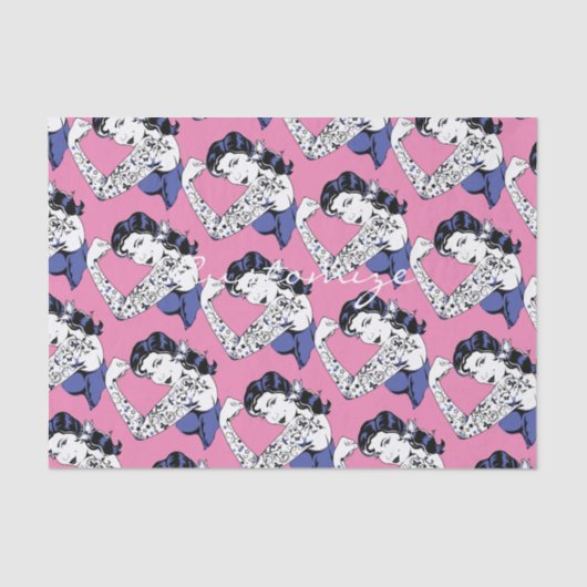 Tätowierungs-Mädchen-Arm herauf Thunder_Cove Seidenpapier (Vorderseite)