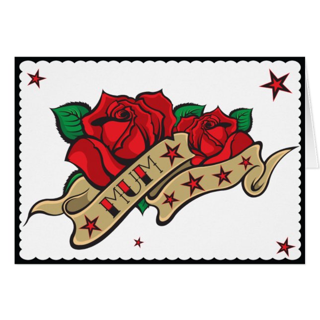 Tätowierungs-Rosen-Mama (Vorderseite (Horizontal))
