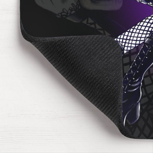 Tätowierungs-Schädel-Engel Mousepad "Gabriella" (Ecke)