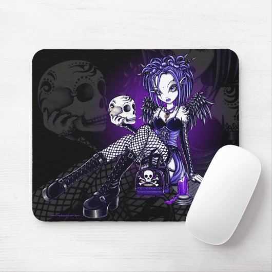 Tätowierungs-Schädel-Engel Mousepad "Gabriella" (Mit Mouse)