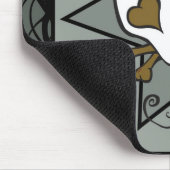 Tätowierungs-Schädel Mousepad (Ecke)