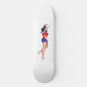 Tätowierungs-Seemann-Mädchen-Skateboard Skateboard