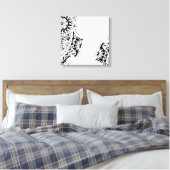 Tätowierungsdesign in polynesischen Masken Leinwanddruck (Insitu (Schlafzimmer))