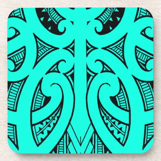 Tätowierungsentwurf koru Form Ta Moko Getränkeuntersetzer (Vorderseite)