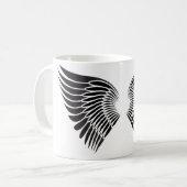 Tätowierungsflügel Kaffeetasse (Vorderseite Links)