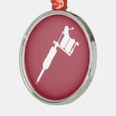 Tätowierungsgewehr Silbernes Ornament (Links)