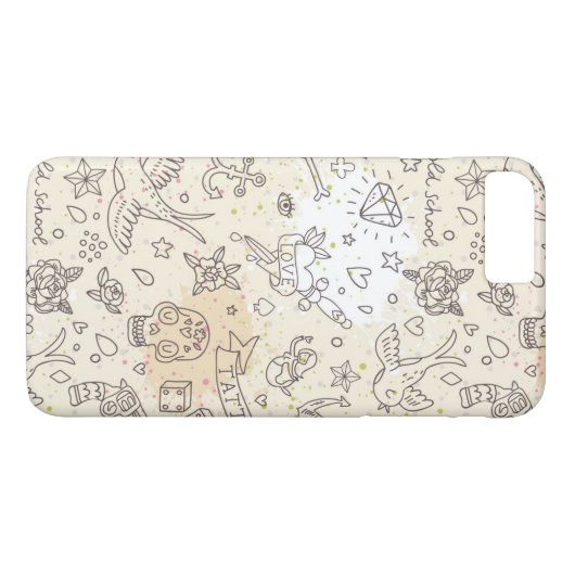 Tätowierungskonzeptmuster Case-Mate iPhone Hülle (Rückseite (Horizontal))