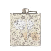 Tätowierungskonzeptmuster Flachmann (Rückseite)