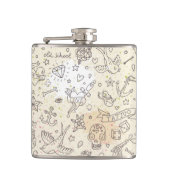 Tätowierungskonzeptmuster Flachmann (Vorderseite)