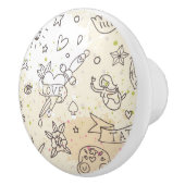 Tätowierungskonzeptmuster Keramikknauf (Rechts)